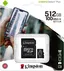 Kingston Canvas Select Plus R100/W85 microSDXC 512GB Kit, UHS-I U3, A1, Class 10