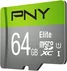 PNY Elite microSDXC 64GB, UHS-I U1, Class 10