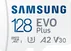 Samsung EVO Plus 2021 R130 microSDXC 128GB Kit, UHS-I U3, A2, Class 10