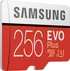 Samsung EVO Plus R100/W90 microSDXC 256GB Kit, UHS-I U3, Class 10