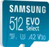 Samsung EVO Select R130 microSDXC 512GB Kit, UHS-I U3, A2, Class 10