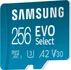 Samsung EVO Select R130 microSDXC 256GB Kit, UHS-I U3, A2, Class 10