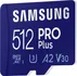 Samsung PRO Plus R160/W120 microSDXC 512GB Kit, UHS-I U3, A2, Class 10