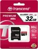 Transcend Premium R45 microSDHC 32GB Kit, UHS-I, Class 10