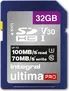 Integral ultima PRO R100/W70 SDHC 32GB, UHS-I U3, Class 10