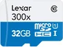 Lexar 300x R45 microSDHC 32GB Kit, UHS-I, Class 10