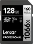 Lexar Professional 1066x Silver Series R160/W120 SDXC 128GB, UHS-I U3, Class 10