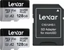 Lexar Professional SILVER PLUS R205/W100 microSDXC 64GB Kit, UHS-I U3, A2, Class 10, 2er-Pack