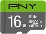 PNY Elite microSDHC 16GB, UHS-I U1, Class 10