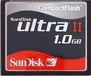 SanDisk Ultra II CompactFlash Card 1GB