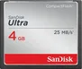 SanDisk Ultra R25 CompactFlash Card 4GB