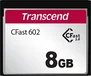 Transcend CFX602 R500/W350 CFast 2.0 CompactFlash Card 8GB