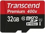 Transcend Premium R45 microSDHC 32GB Kit, UHS-I, Class 10