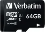 Verbatim Pro U3 R90/W45 microSDXC 64GB Kit, UHS-I U3, Class 10