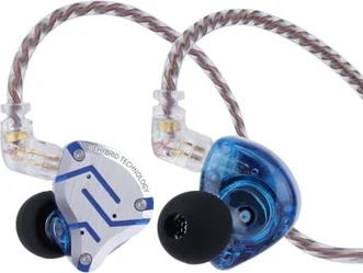 KZ ZS10 Pro без мікрофона glare blue