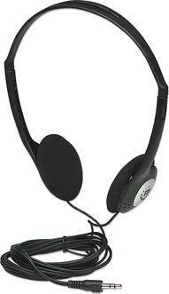 Manhattan stereo headphones black