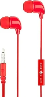 MusicSound colour in-ear 3.5mm jack red