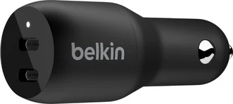 Belkin BoostCharge Dual USB-C автомобільна зарядка 36W black