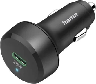 Hama car-quick charger USB-C Power Delivery (PD)/Qualcomm 25W black