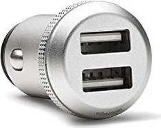 Volkswagen USB charging adapter 2x 2.4A silver