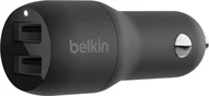 Belkin BoostCharge Dual USB-A автомобільна зарядка 24W black