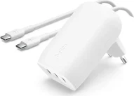 Belkin BoostCharge USB-C charger з three connectors and PPS (67W) white