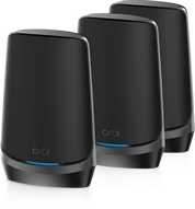 Netgear Orbi Wi-Fi 6E, 960 series, AXE11000, RBKE963B, black, Router and 2x satellite set, 3er-Bundle